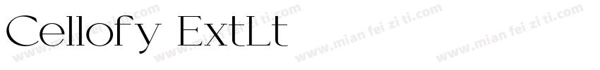 Cellofy ExtLt字体转换